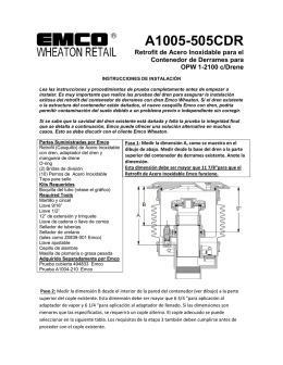 A1005-505CDR - Construcciones California SA de CV