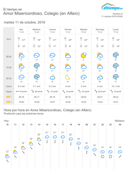 El Tiempo en Amor Misericordioso, Colegio (en Alfaro)