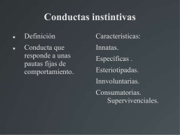 Conductas instintivas - IES Pedro Muñoz Seca