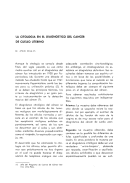AGNOSTlCO DEL CÁNCER DE CUELLO UTERINO