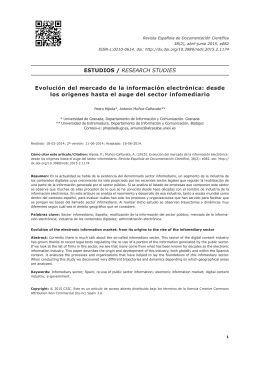 Evolución del mercado de la información electrónica