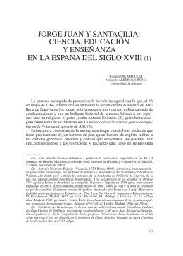 JORGE JUAN Y LA CIENCIA ILUSTRADA EN ESPAÑA