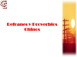 Refranes y Proverbios Chinos