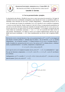 Leccion 3. 4. Curvas parametrizadas