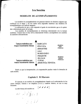 1ra Sección MODELOS DE ACOMPAÑAMIENTO
