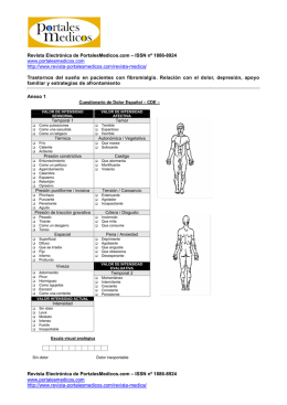 Anexos – Trastornos del sueño en pacientes con fibromialgia