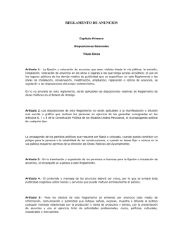 reglamento de anuncios - Orden Jurídico Nacional