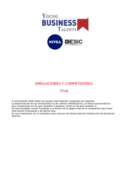 SIMULACIONES Y COMPETIDORES: Final