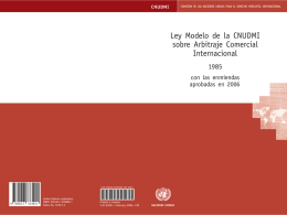 Ley Modelo de la CNUDMI sobre Arbitraje Comercial