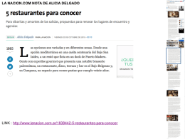 LA NACION.COM NOTA DE ALICIA DELGADO LINK : http://www
