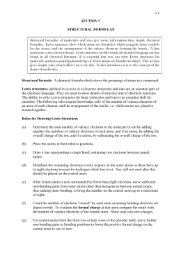 5-1 SECTION 5 STRUCTURAL FORMULAE Structural formula: A