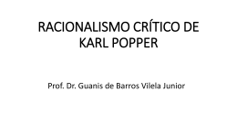 Racionalismo crítico de Popper
