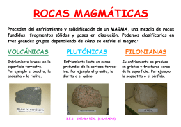 rocas magmáticas
