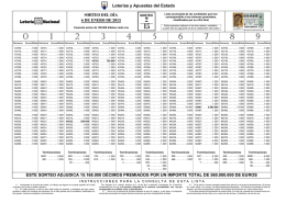 Loterías y Apuestas del Estado 6 DE ENERO DE 2015 SORTEO