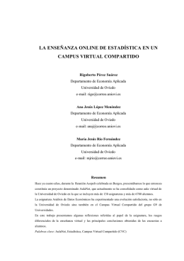 LA ENSEÑANZA ONLINE DE ESTADÍSTICA EN UN CAMPUS
