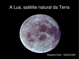 A Lua, satélite natural da Terra
