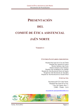 Comité de Ética Asistencial Jaén Norte