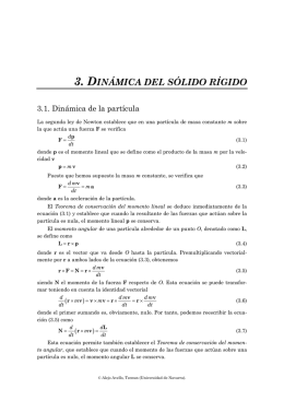 3. DINÁMICA DEL SÓLIDO RÍGIDO