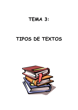 TEMA 4. Tipos de Textos - Instituto Tecnológico de Tizimín