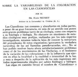 Artículo - Revista Chilena de Historia Natural