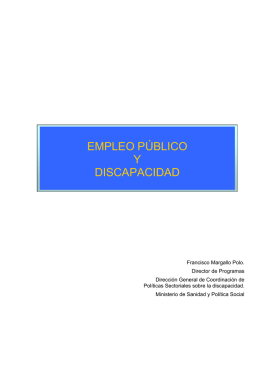 empleo público y discapacidad
