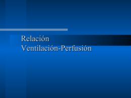 Relación ventilación / perfusión