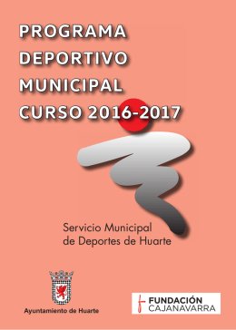 Programa de actividades - Ayuntamiento de HUARTE