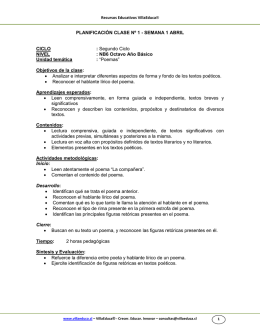 PLANIFICACIÓN CLASE Nº 1