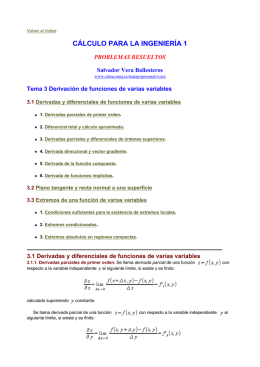 CÁLCULO PARA LA INGENIERÍA 1