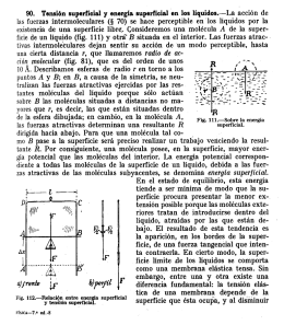 90. Tensión superﬁcial y energía superﬁcial en los líquidos.—La