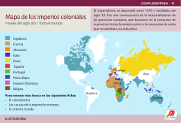 Mapa de los imperios coloniales