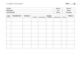 guión técnico