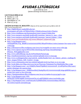 AYUDAS LIT&Uacute;RGICAS