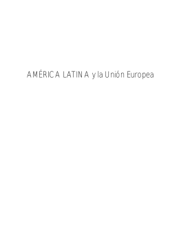 AMÉRICA LATINA y la Unión Europea - Konrad-Adenauer