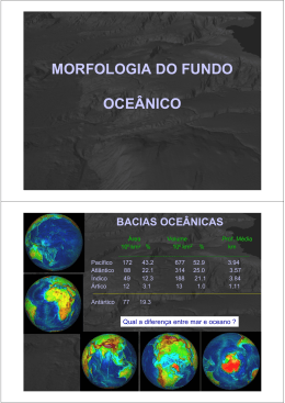 morfologia do fundo oceânico