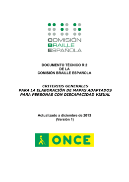 Criterios generales para la elaboración de mapas adaptados
