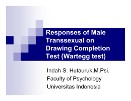 Responses of Male Transsexual on Drawing Completion Test