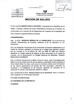 Saludar a la I.E.S. Nuestra Señora de la Candelaria de la provincia