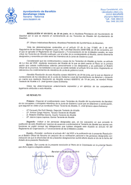 Ayuntamiento de Bara&ntilde;&aacute;in Udaletxeko plazaﬂz/g.