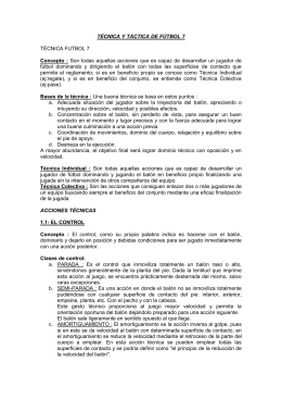 técnica y táctica de fútbol sala