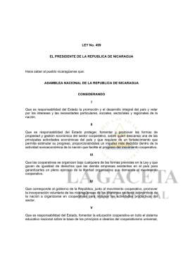 ley 499 ley general de cooperativas