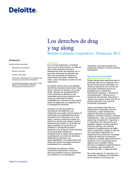 Los derechos de drag y tag along
