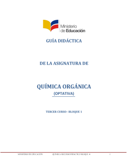 química orgánica - Ministerio de Educación