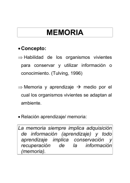 Clase 9 - Memoria