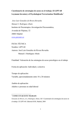 Lipt 60 - Instituto de Psicoterapia e Investigación Psicosomática