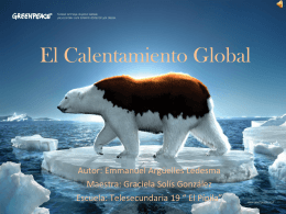 El Calentamiento Global