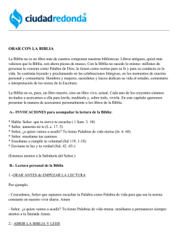 orar con la biblia
