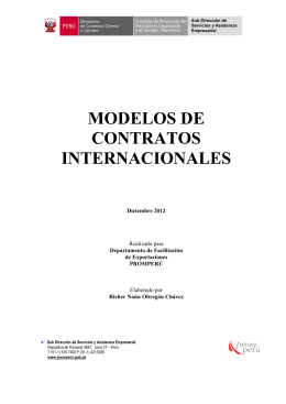 modelos de contratos internacionales