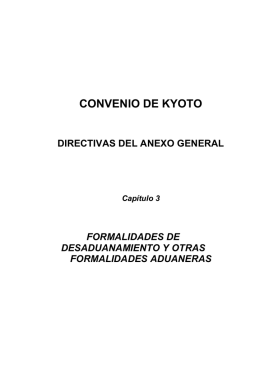 CONVENIO DE KYOTO