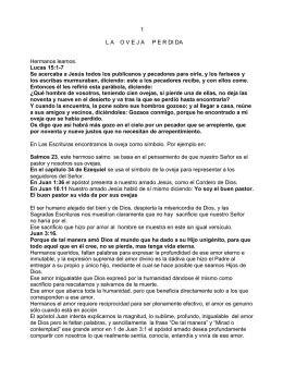 La Oveja Perdida - Aprovechando bien el Tiempo
